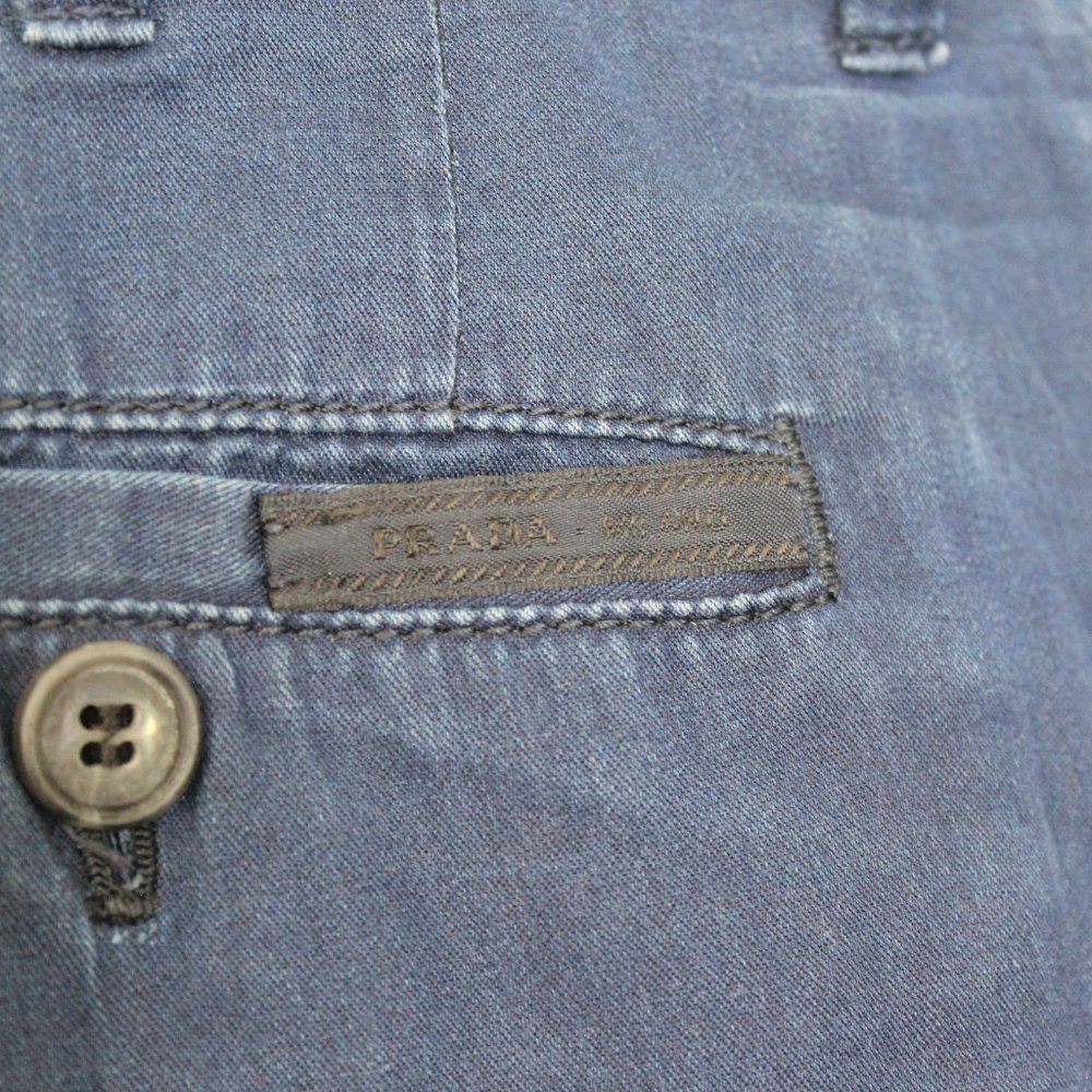 Prada Milano Tight Fit Button Fly Pants F577 - Picture 5 of 9